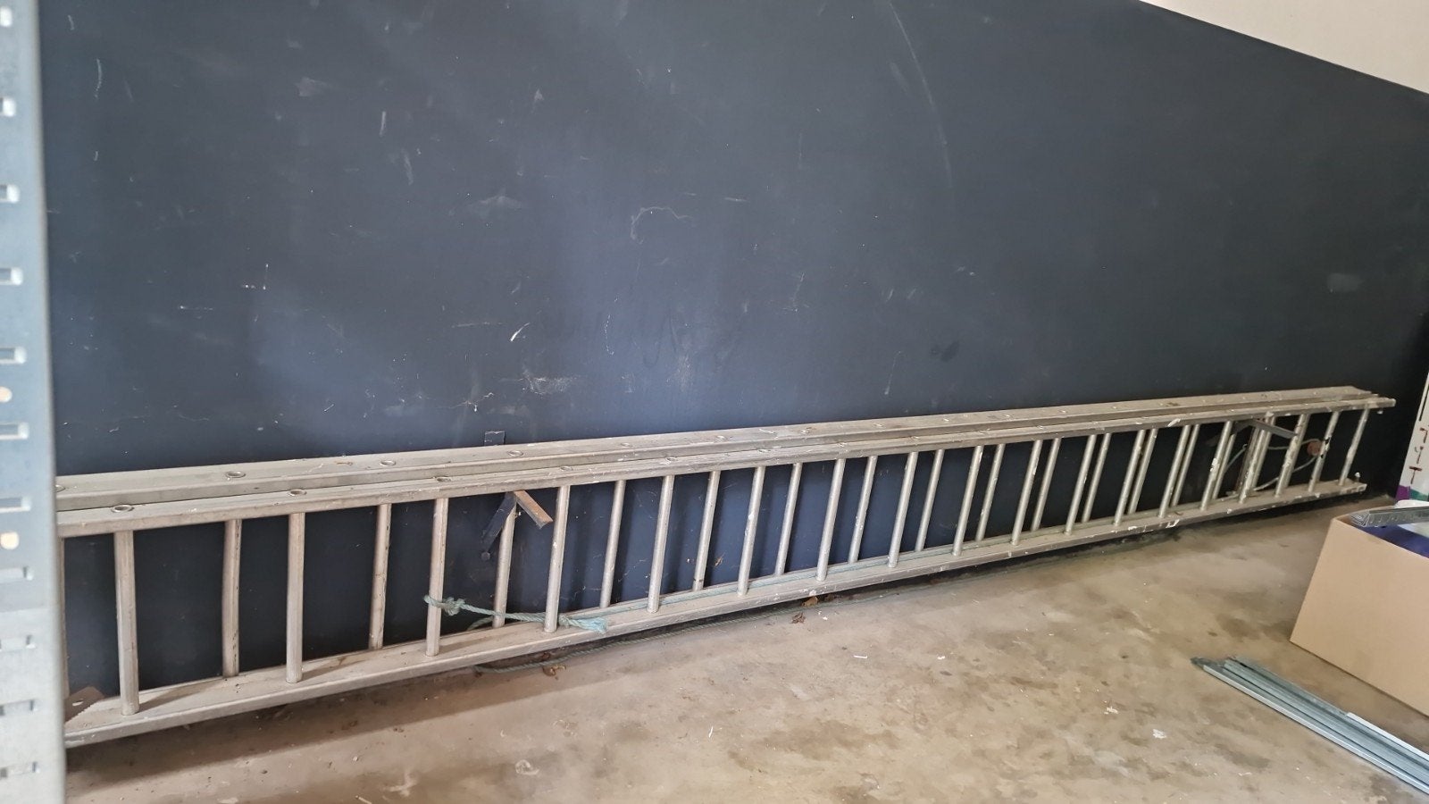 Lange aluminium ladder, gebruikt, Ophalen, Gebruikt, Ladder, 4 meter of meer