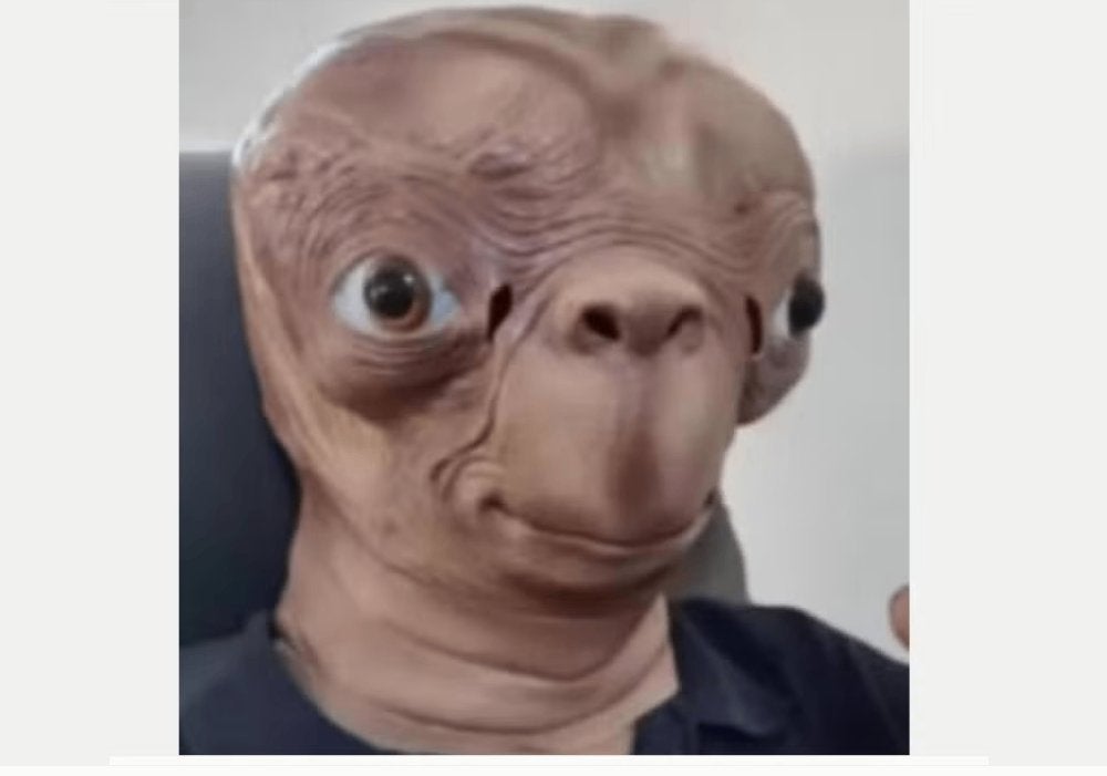 E.T. full face Latex masker