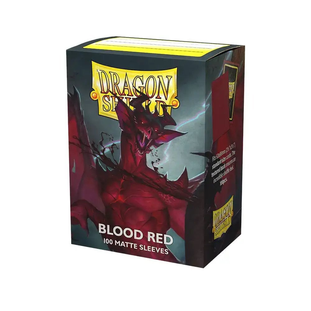 Dragon Shield Matte Sleeves – Blood Red ‘Simurag, Verzenden, Nieuw, Sleeves of Kaarthoesjes