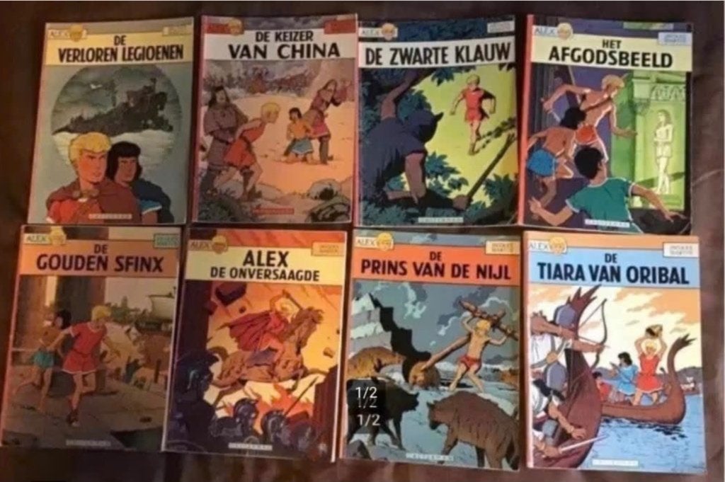 15 uitgaves van Jaques Martin (Alex,Lefranc,Xan), Boeken, Meerdere stripboeken, Ophalen of Verzenden, Gelezen