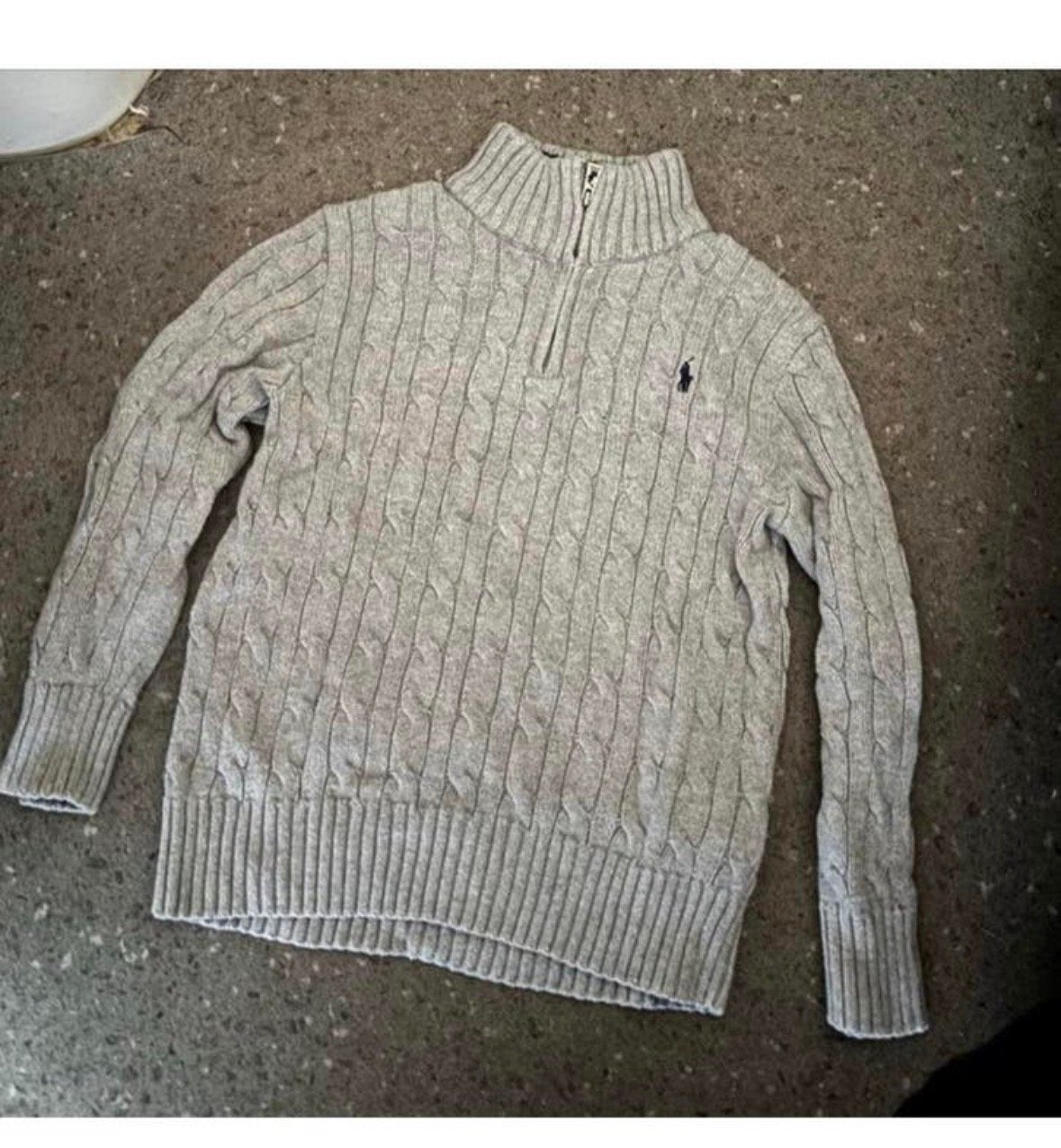 Ralph Lauren jongens trui maat 116 grijs, Ophalen of Verzenden, Zo goed als nieuw, Jongen, Trui of Vest