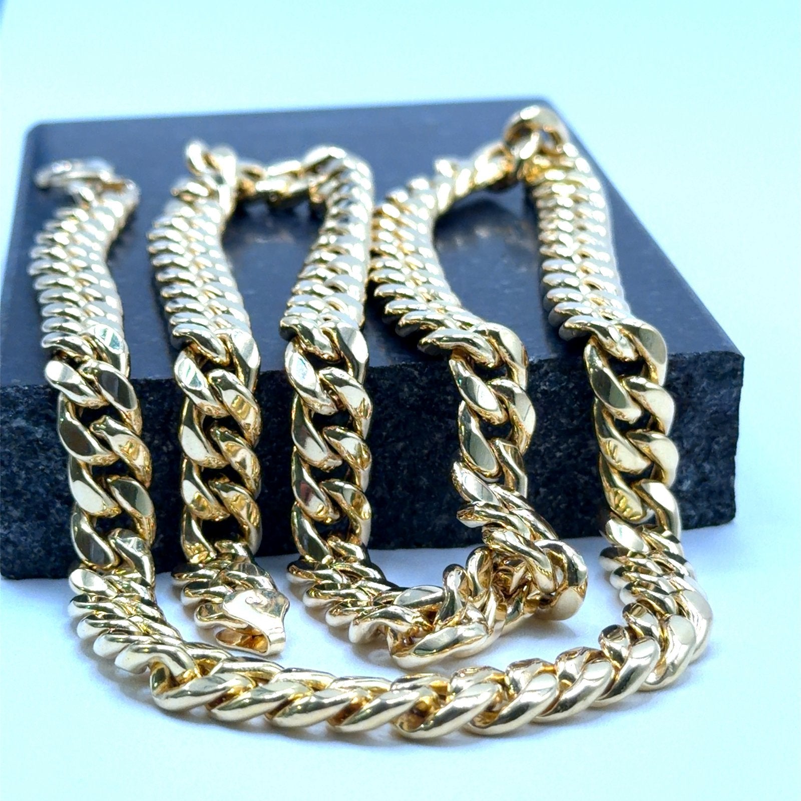 gouden coban link ketting 14kt, Www.bredajuwelier.nl, Nieuw, Ophalen of Verzenden, Www.bredajuwelier.nl