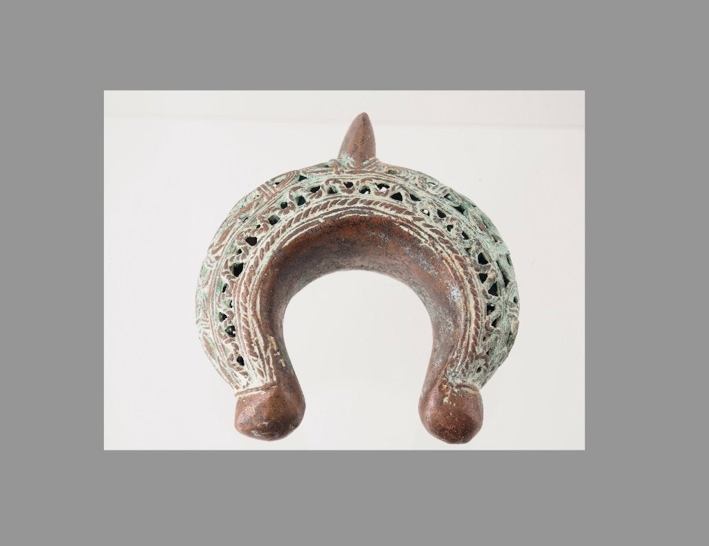 353 gram Bronzen armband Kapsiki Kameroen(170305-13), Antiek en Kunst, Sieraad, Afrika, Handgemaakt, Ophalen of Verzenden