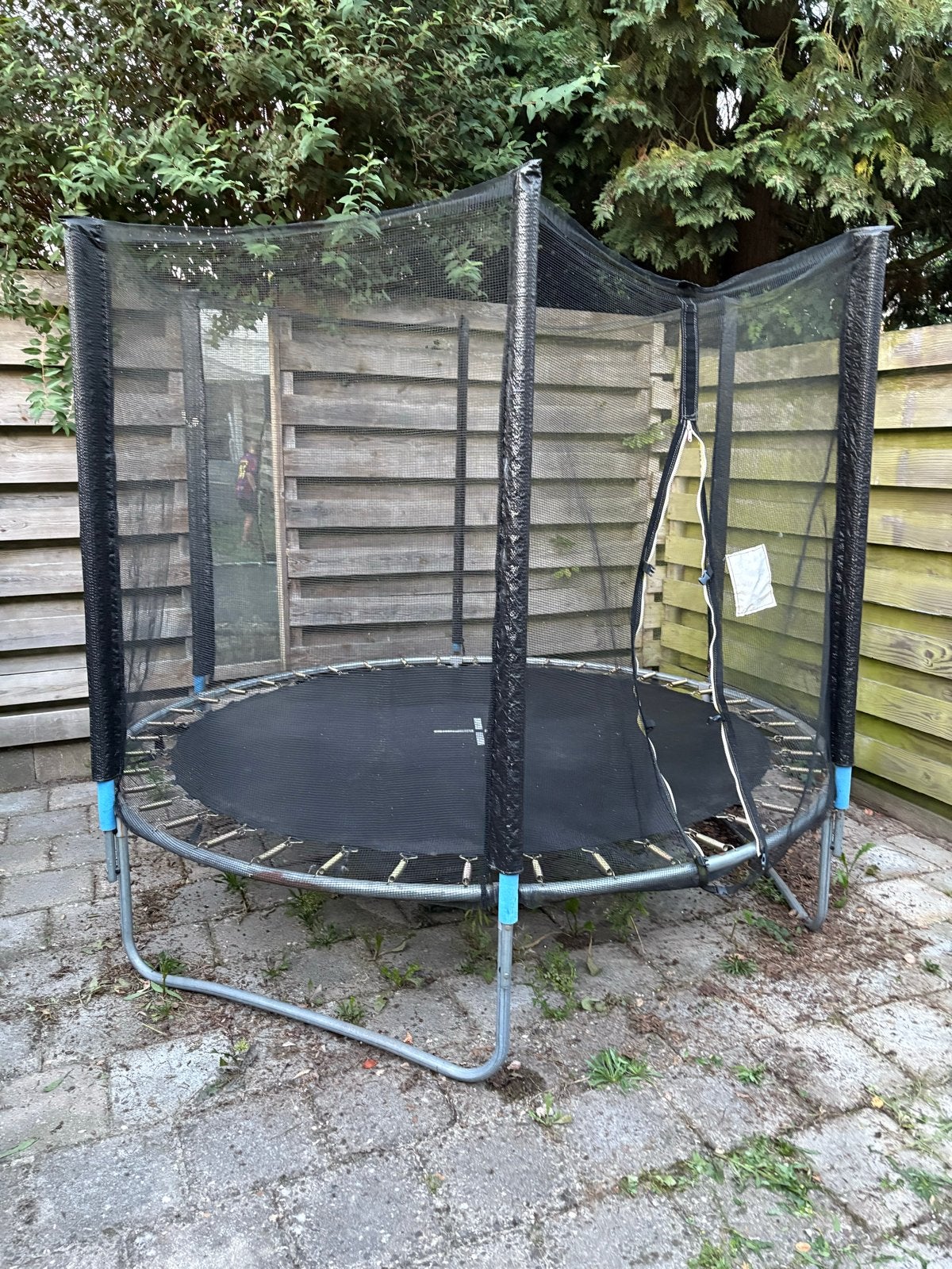 Trampoline met veiligheidsnet (rand los), Ophalen, Gebruikt