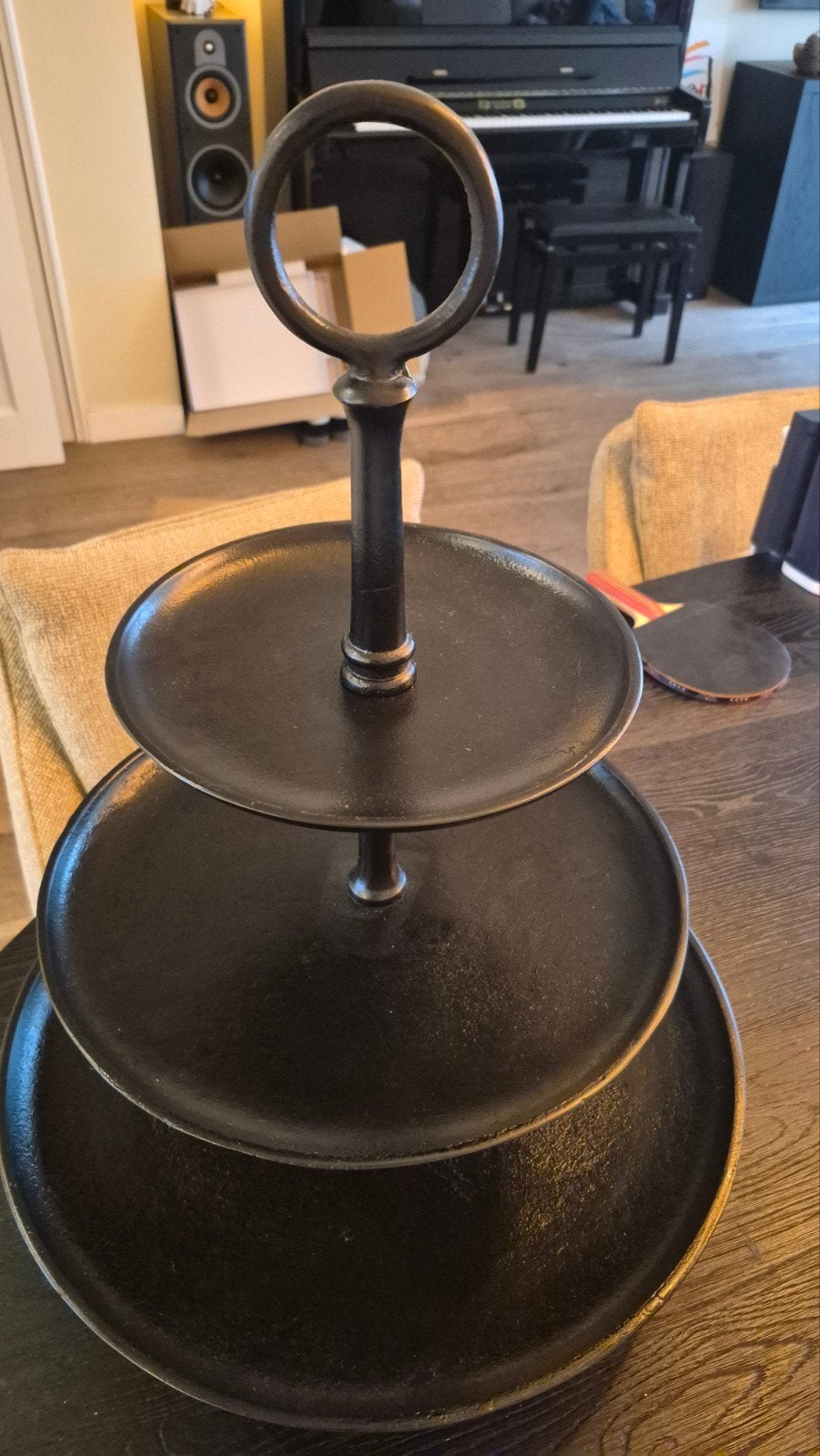 Riverdale Lily etagere - Zwart metaal, Huis en Inrichting, Ophalen, Zo goed als nieuw, Etagère, Metaal