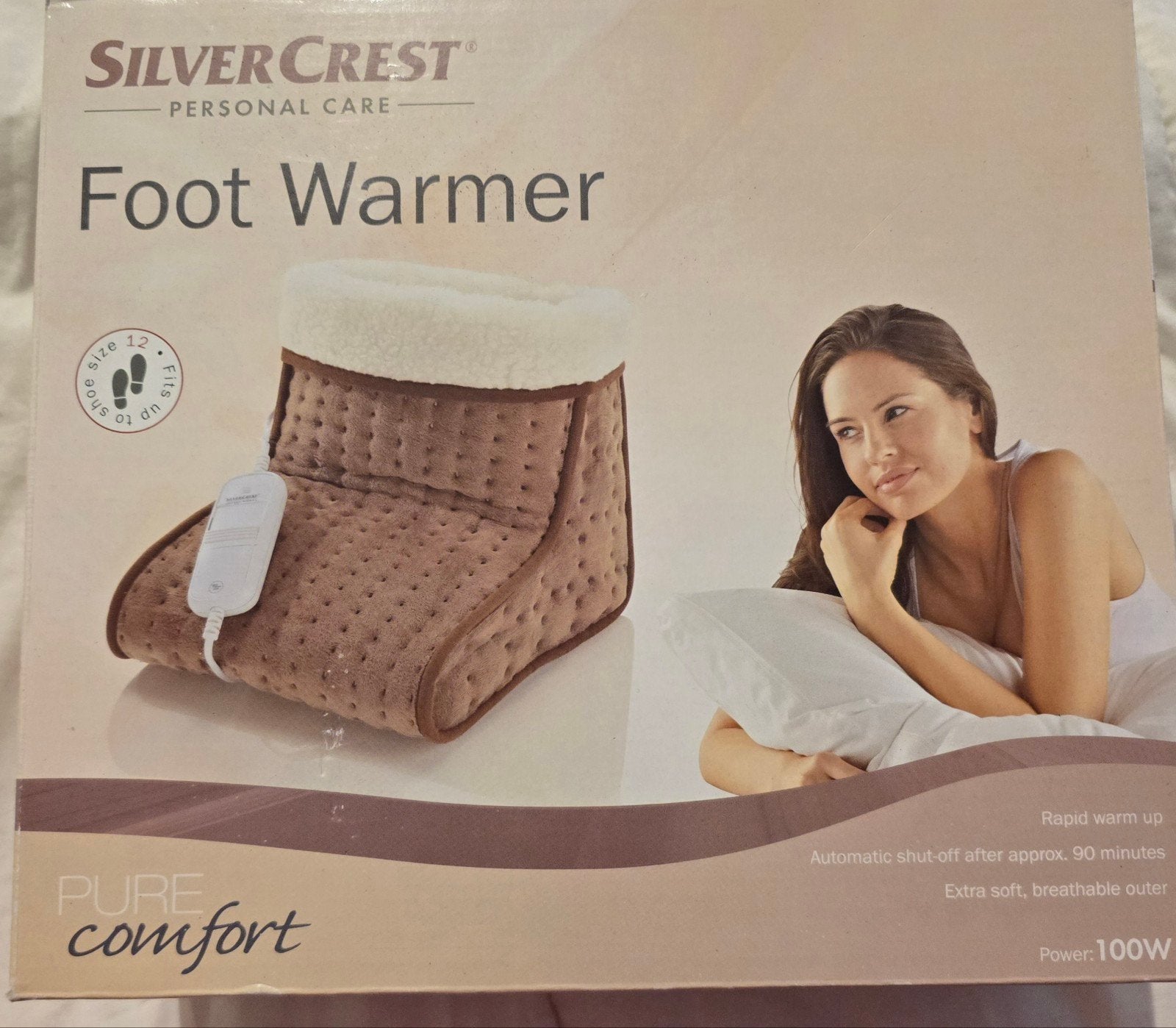 SilverCrest Voetenwarmer - Pure Comfort, 100W, Ophalen, Nieuw
