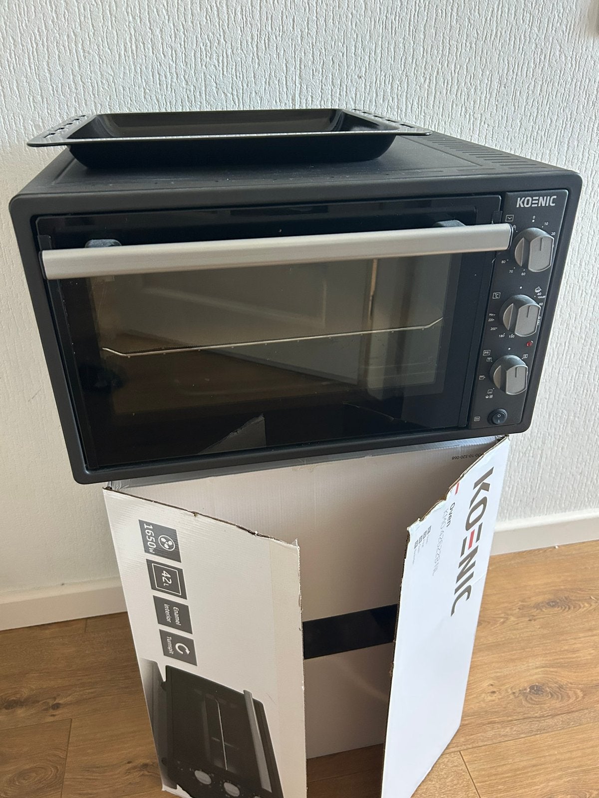 Oven Koenic 42 liter, Witgoed en Apparatuur, Ovens, Zo goed als nieuw, Vrijstaand, Minder dan 45 cm, Ophalen