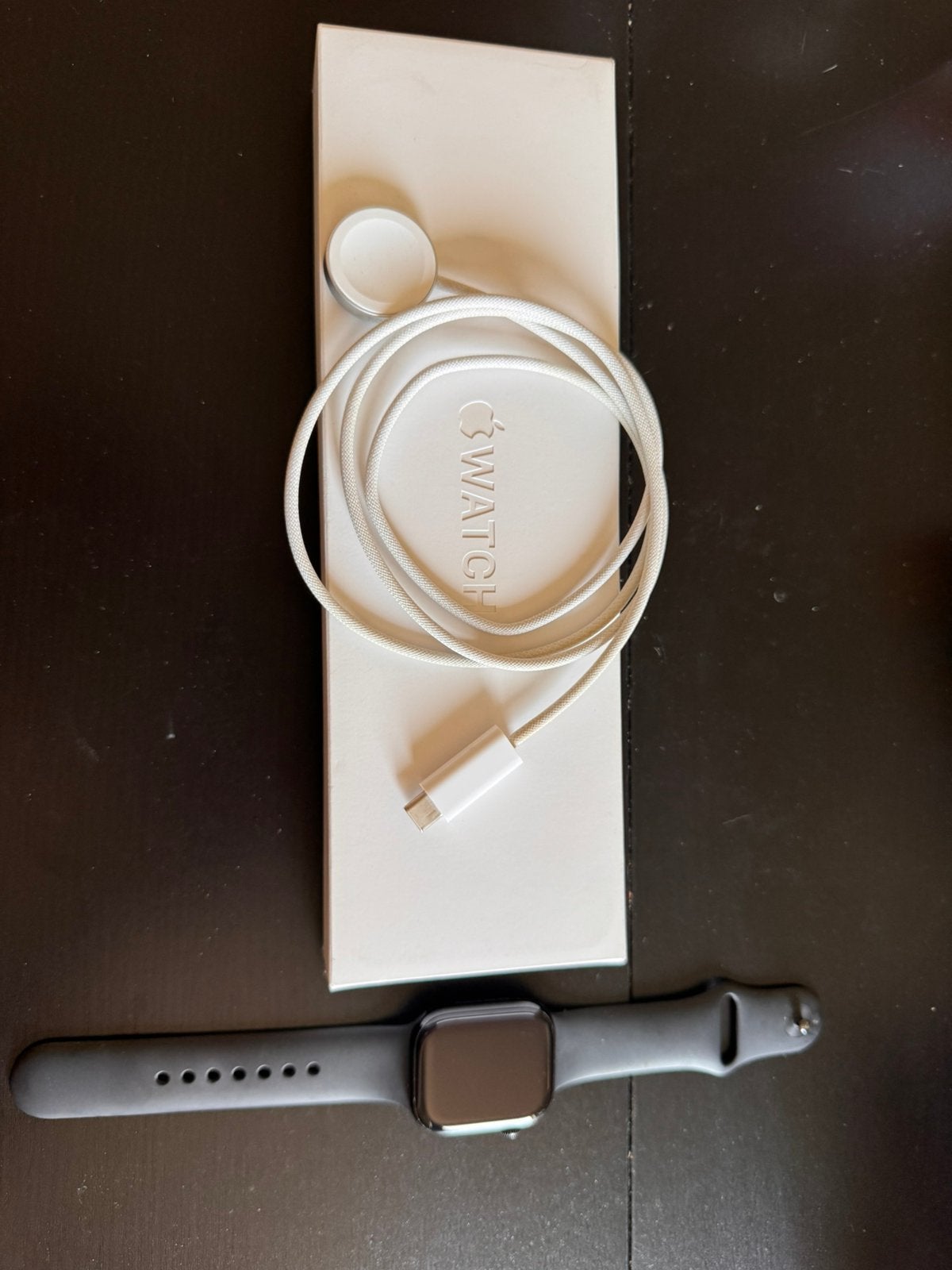 Apple watch 10 42mm, Ophalen, Zo goed als nieuw, Zwart, IOS