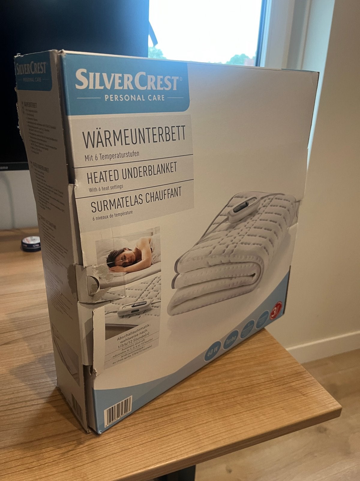 SilverCrest Elektrische Deken, Eenpersoons, Wit, Nieuw, Ophalen of Verzenden
