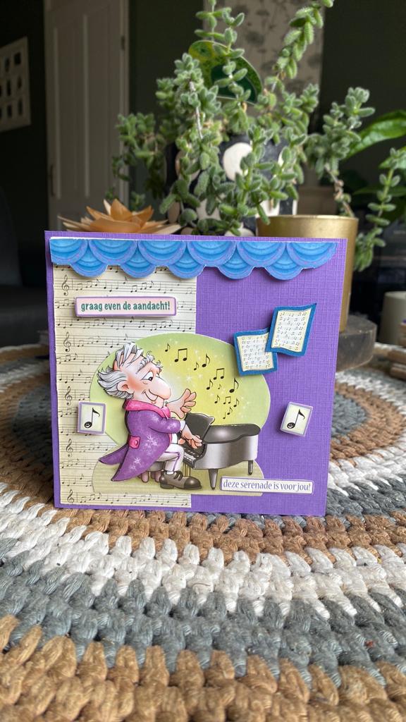 Zelfgemaakte kaart met enveloppe, Hobby en Vrije tijd, Kaarten | Zelfgemaakt, Ophalen of Verzenden, Nieuw, Overige thema's