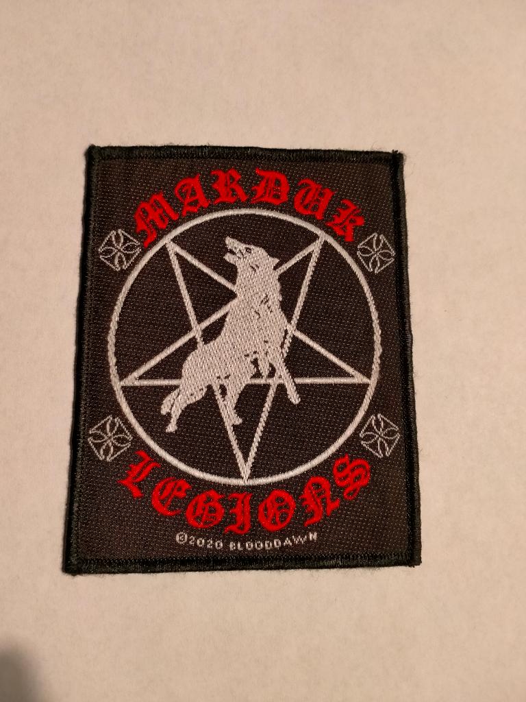 Marduk Legions 2020 metal hardrock kleding patch embleem, Verzamelen, Verzenden, Zo goed als nieuw, Kleding