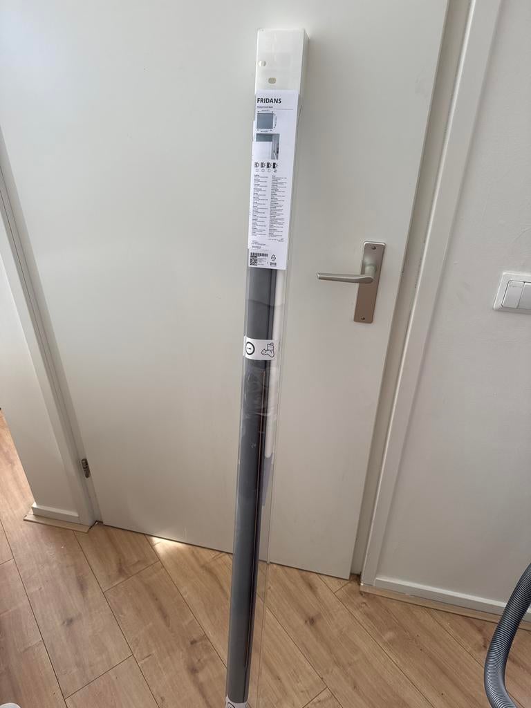 IKEA FRIDANS rolgordijn 140x195 cm, donkergrijs, Ophalen, 100 tot 150 cm, Nieuw, Grijs