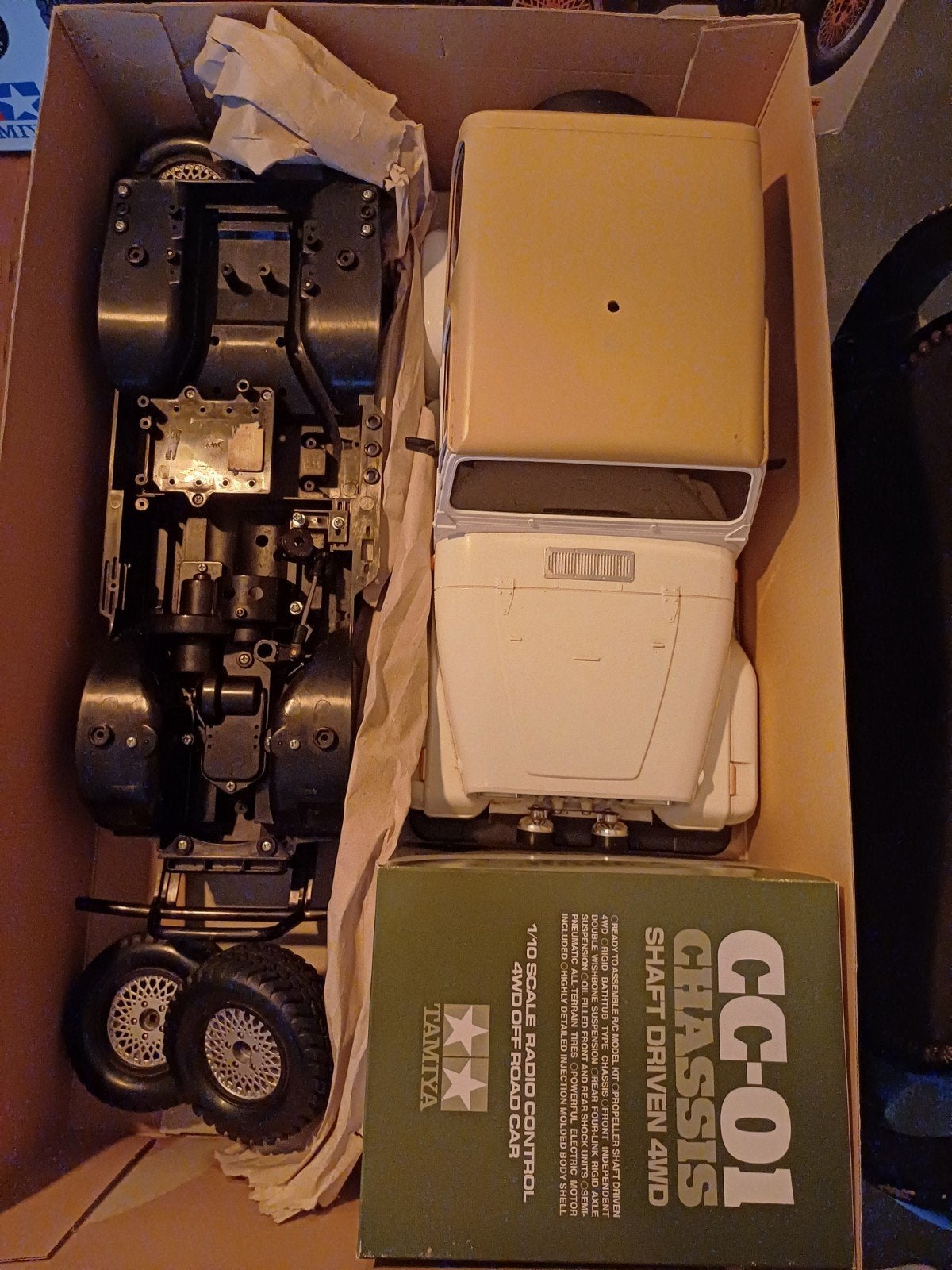 Zeldzame Vintage Tamiya CC-01 Jeep Wrangler YJ (1/10), Ophalen of Verzenden, Auto offroad