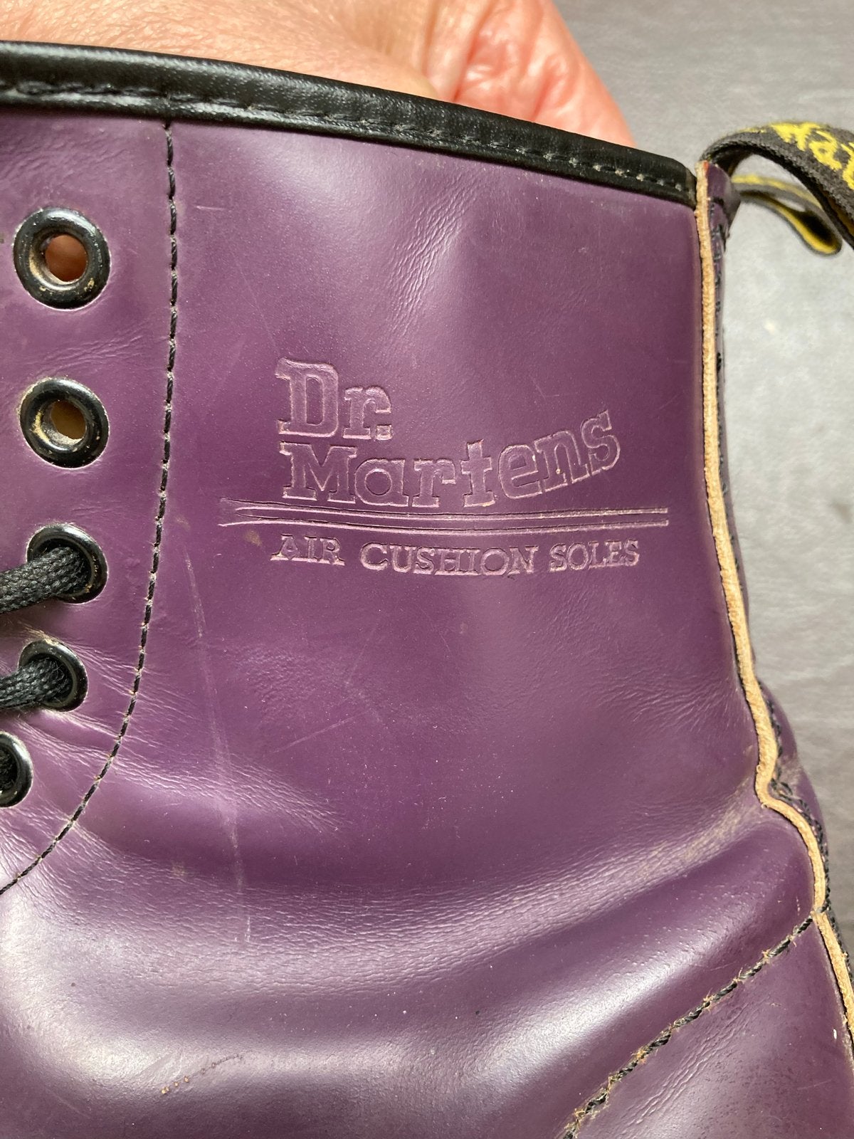 Dr. Martens laarzen paars maat 35,5/36, Verzenden, Gedragen, Overige kleuren, Lage of Enkellaarzen