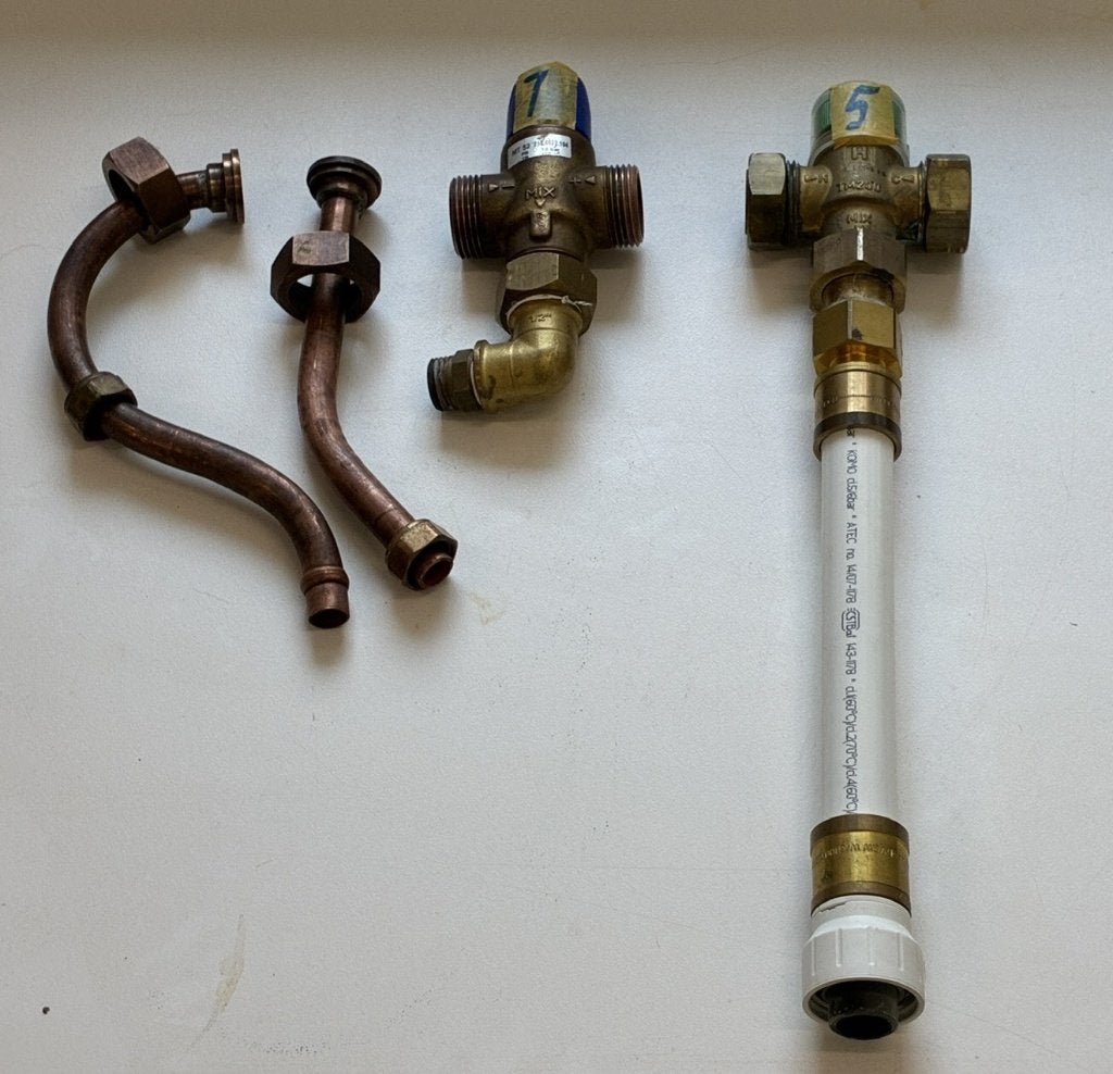 5 stuks taconova taco pentec TM200 mengventiel mengkraan, Minder dan 20 liter, Boiler, Ophalen of Verzenden, 6 t/m 10 jaar oud