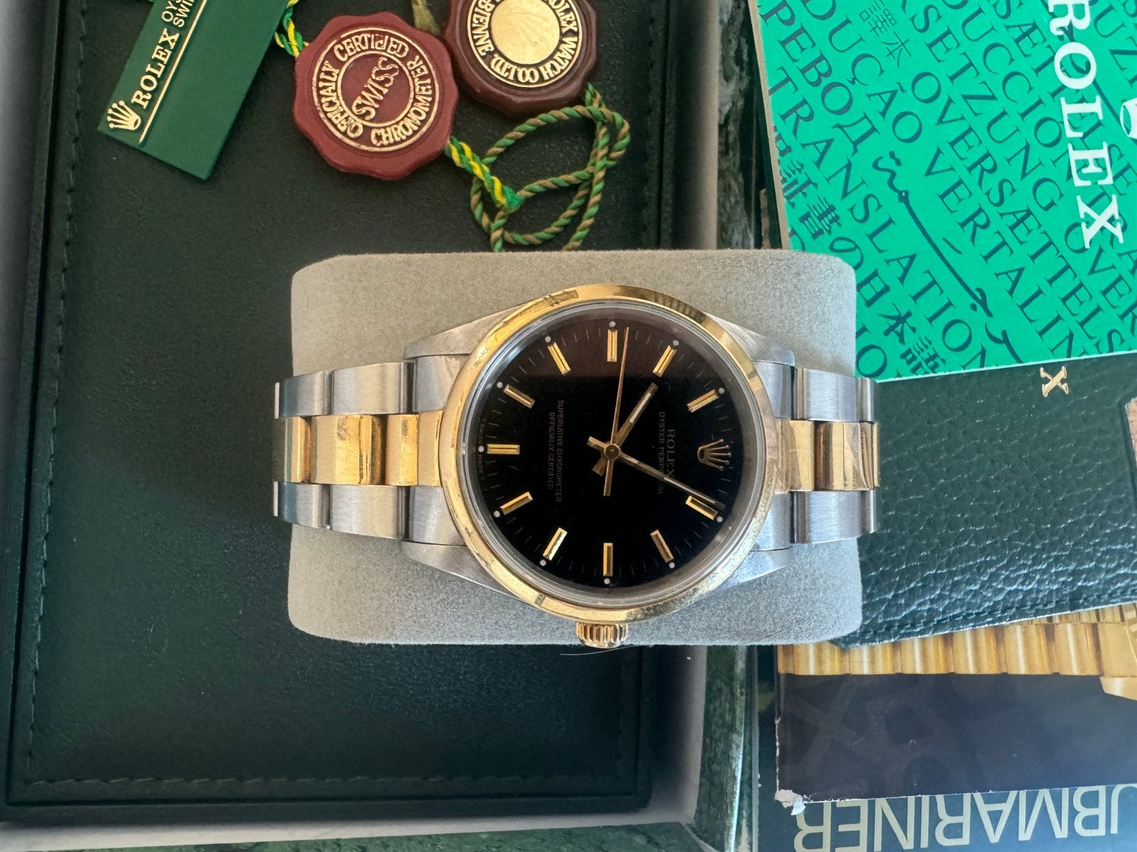 Rolex Oyster Perpetual - 34mm, Ophalen, Staal, Gebruikt, Rolex