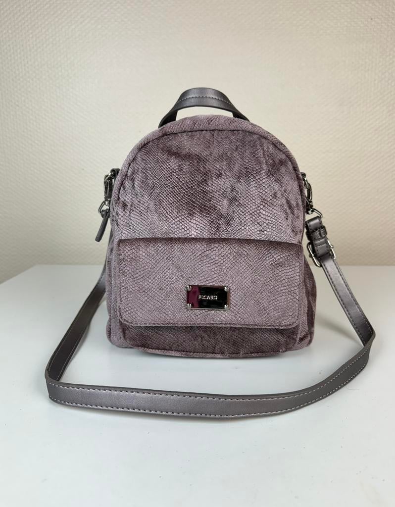 PICARD Handtassen Rugzakken Tas Handbags Backpack Bag Velour, Ophalen of Verzenden, Zo goed als nieuw, Paars, Handtas