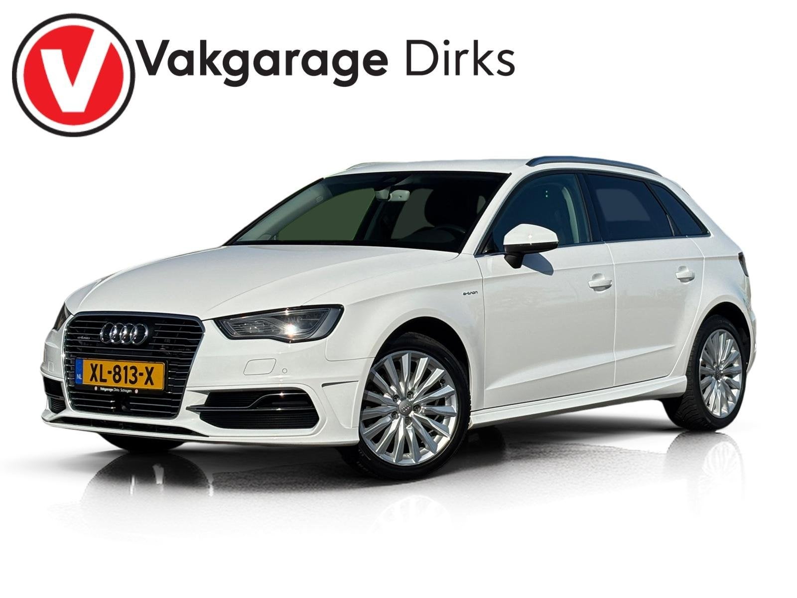 Audi A3 Sportback 1.4 e-tron S-Line ✅ ACC ✅ Leder ✅ Sp, Auto's, Stof, Gebruikt, 4 cilinders, Wit