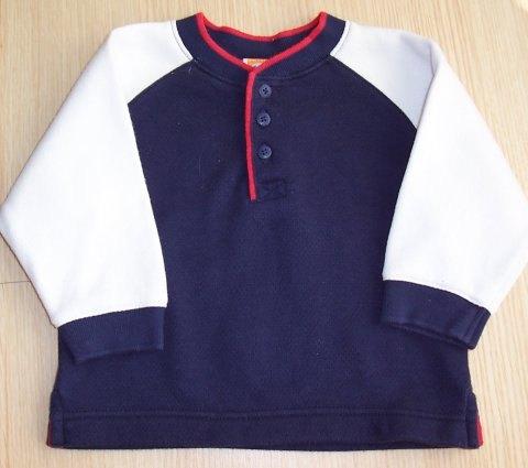 Maat 68/74 Gymboree trui navy/wit NIEUW (0701) a, Kinderen en Baby's, Babykleding | Maat 68, Truitje of Vestje, Gymboree, Nieuw