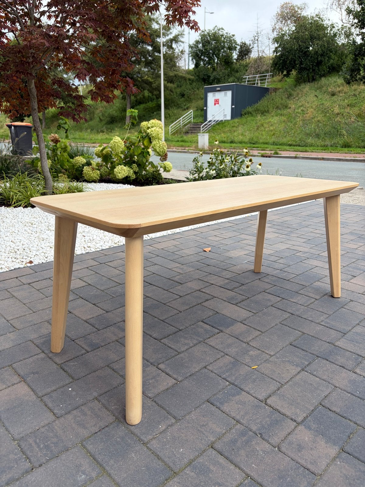 IKEA LISABO eettafel, essenfineer, 140x78 cm, Huis en Inrichting, Tafels | Eettafels, Ophalen, 100 tot 150 cm, 50 tot 100 cm, Zo goed als nieuw