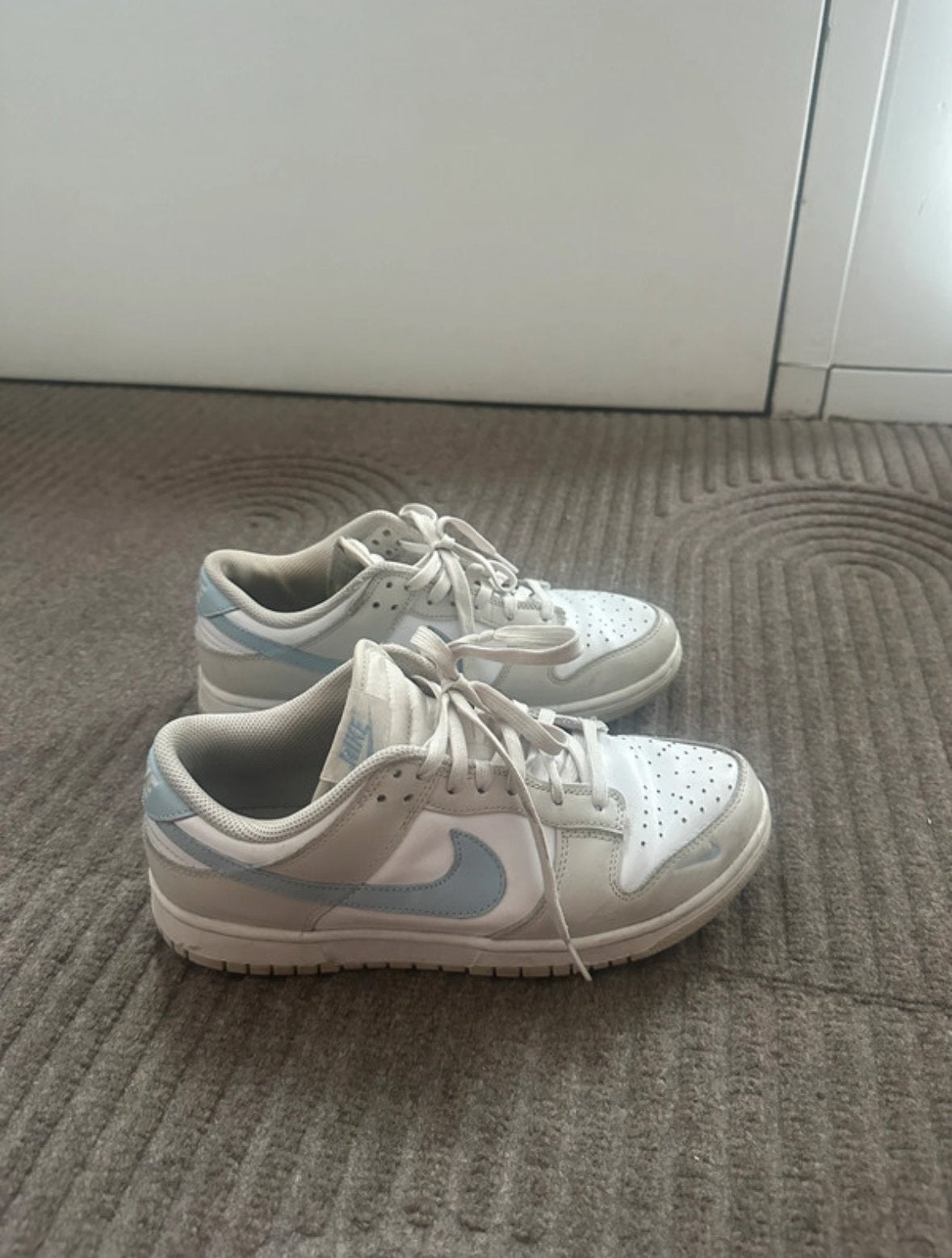 Nike Dunk Low Light Bone, Ophalen of Verzenden, Gedragen, Wit, Sneakers of Gympen
