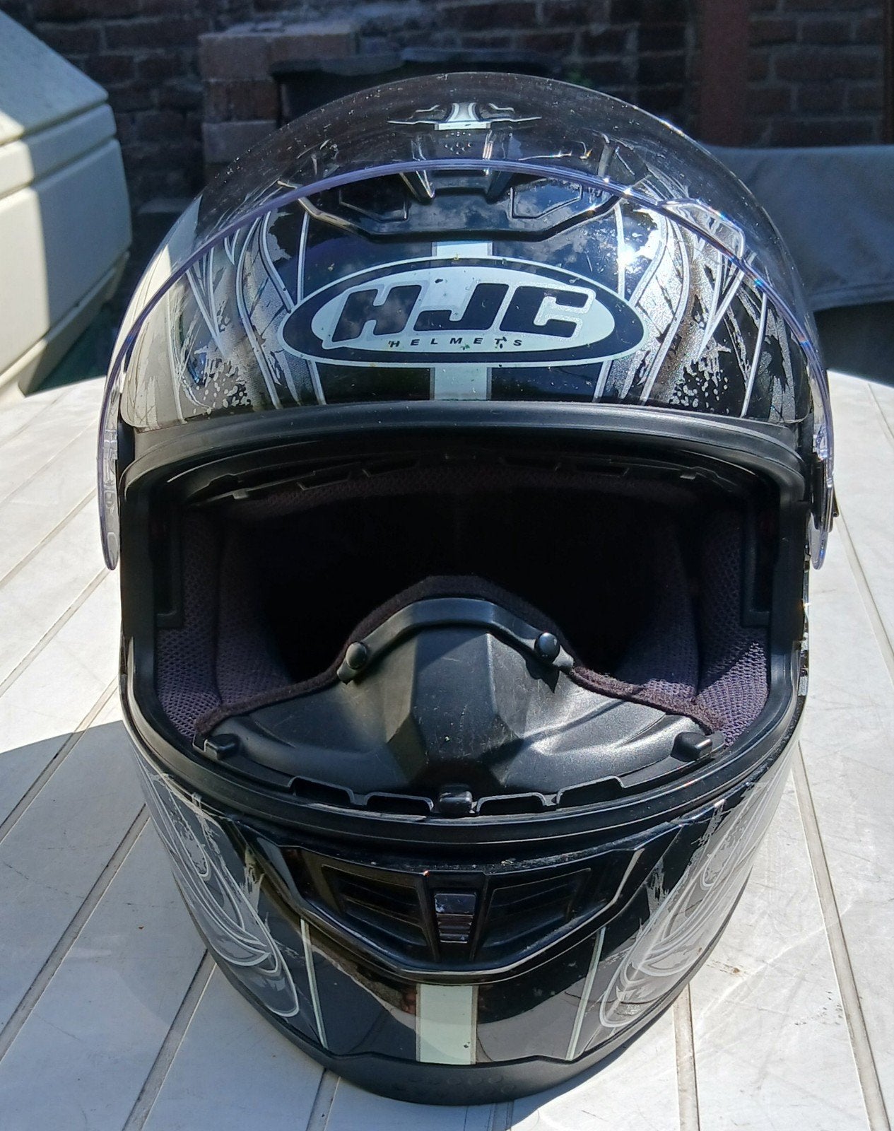 HJC FS-11 Integraalhelm Maat L Zwart/Zilver, Heren, HJC, Ophalen of Verzenden, Integraalhelm