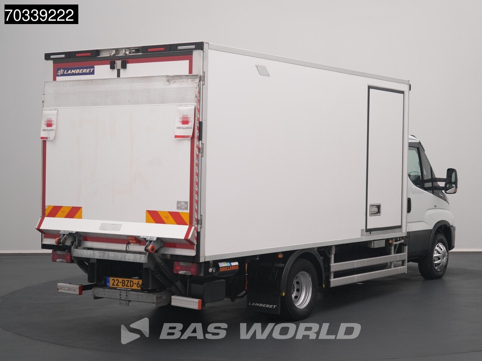 Iveco Daily 72C14 CNG Koelwagen Vriezer Laadklep Lamberet AC, Auto's, Automaat, Stof, Gebruikt, Euro 6