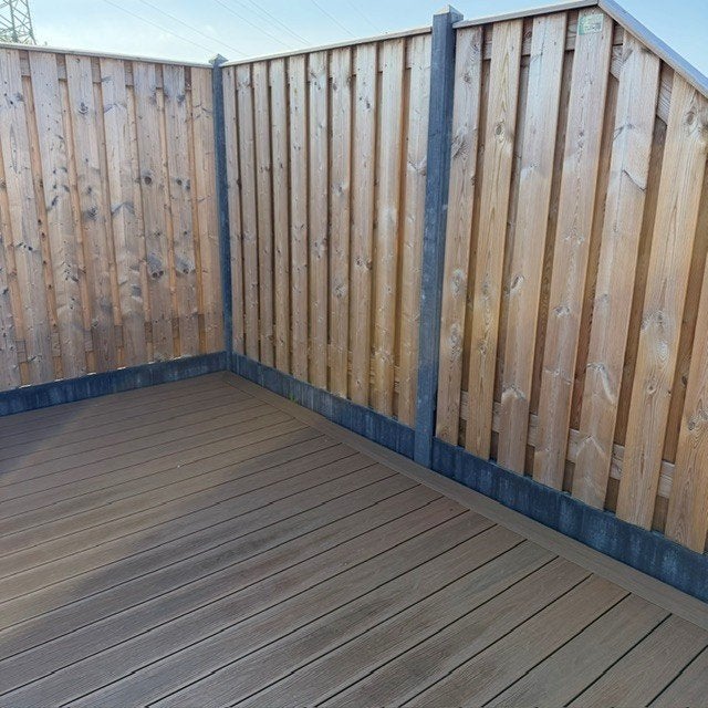 Grenen schutting 180x180cm, groen geïmpregneerd tuinscherm, Tuin en Terras, Schuttingen, Canadabaan 10, 1 tot 2 meter, Minder dan 3 meter