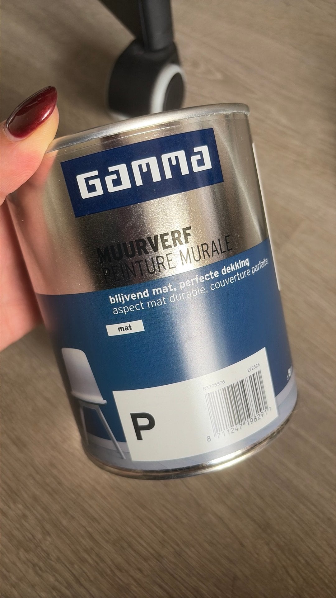 Gamma muurverf mat 1 liter R0338-4763 Pale Terracotta, Doe-het-zelf en Verbouw, Ophalen, Overige kleuren, Minder dan 5 liter, Verf