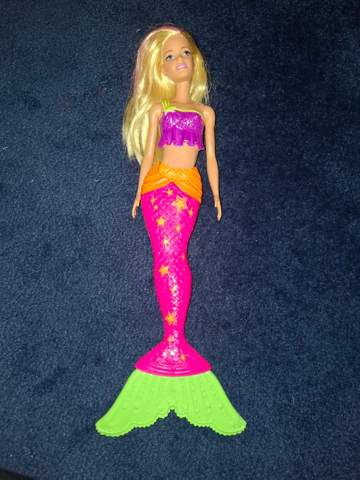 Barbie Zeemeermin Pop met Roze en Groene Staart, Ophalen of Verzenden, Zo goed als nieuw, Barbie
