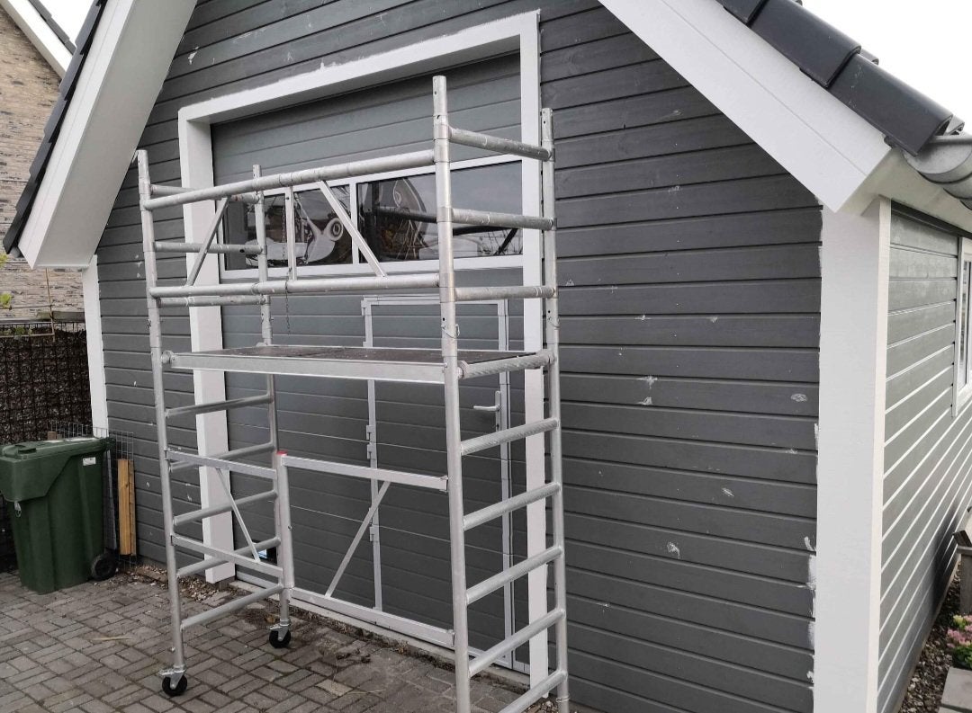 Te huur kamersteiger werkhoogte 3.5 m steiger rolsteiger, Ophalen of Verzenden, Gebruikt