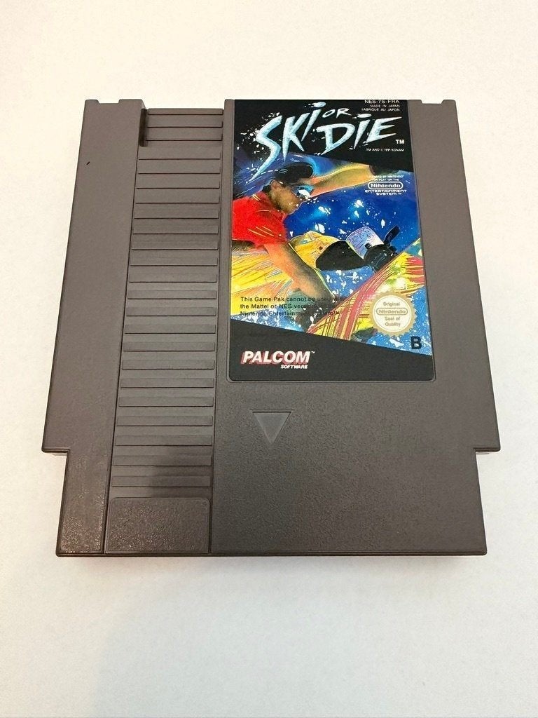 Ski or Die Nintendo NES - losse cartridge, Spelcomputers en Games, Games | Nintendo NES, Gebruikt, Verzenden, 1 speler, Vanaf 3 jaar