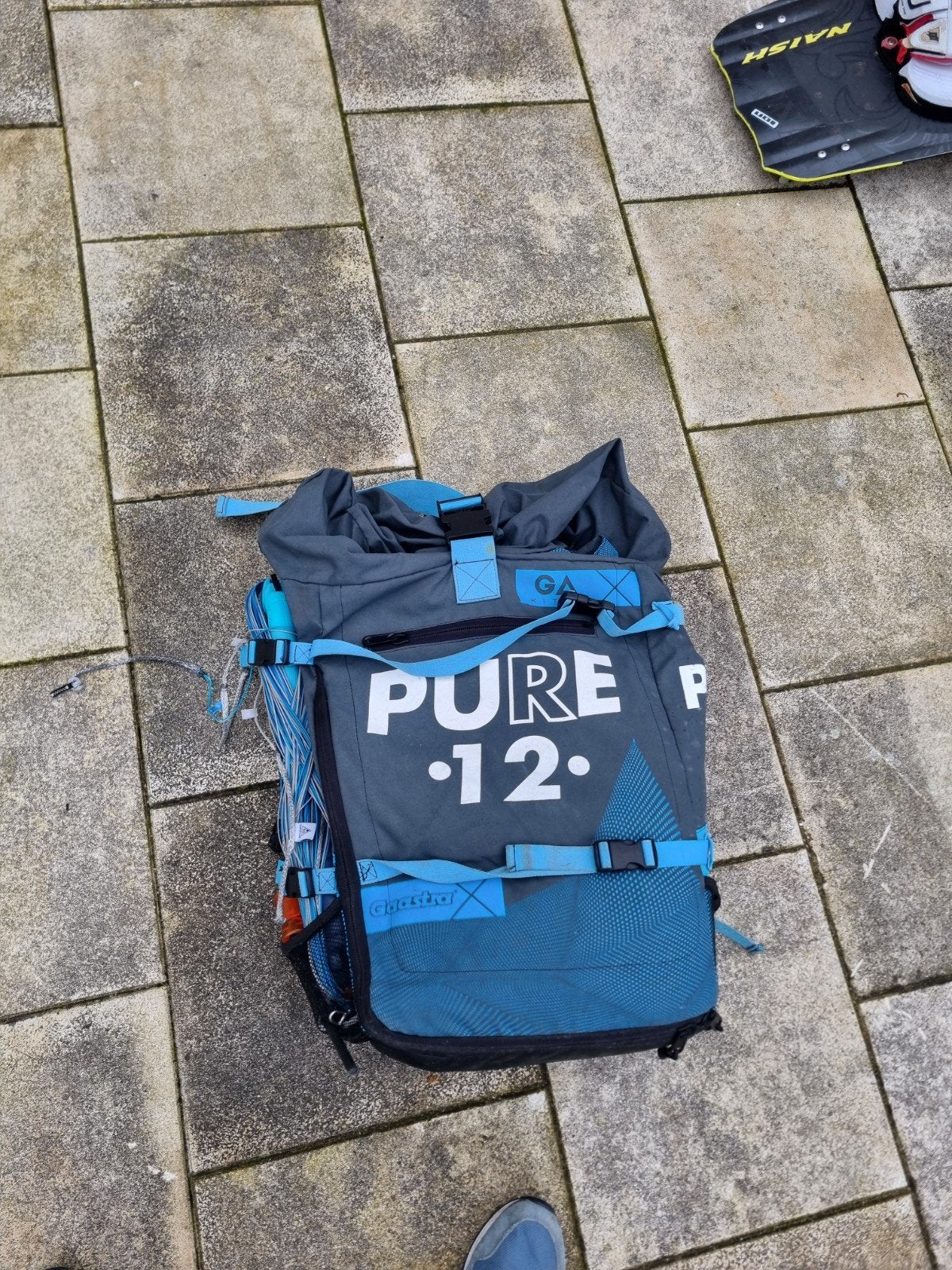 Gaastra Pure 12m Kite uit 2019 inclusief bar, Watersport en Boten, Kitesurfen, Geen board, Ophalen of Verzenden, 12 m²