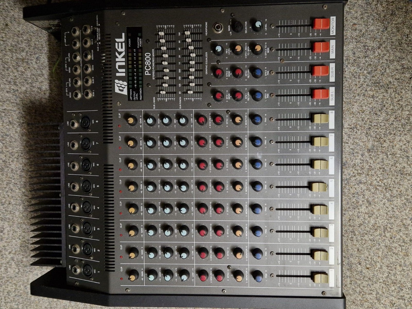 Inkel pc-800 mengpaneel met versterker., Muziek en Instrumenten, Ophalen, Gebruikt