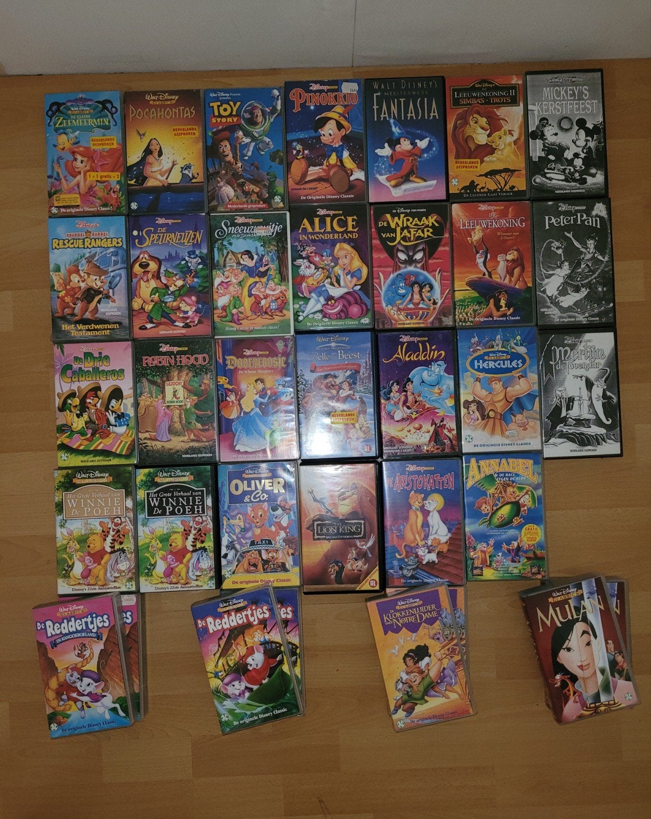 Videobanden Walt Disney 35x, Alle leeftijden, Ophalen of Verzenden, Zo goed als nieuw, Tekenfilm