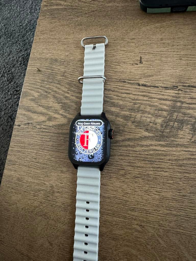 Smartwatch android en ios, Ophalen of Verzenden, Zo goed als nieuw, Zwart, Android