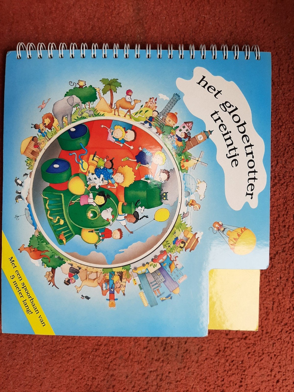 Het Globetrotter Treintje - Uitklapbaar Boek, Kinderen en Baby's, Speelgoed | Educatief en Creatief, Ophalen of Verzenden, Gebruikt