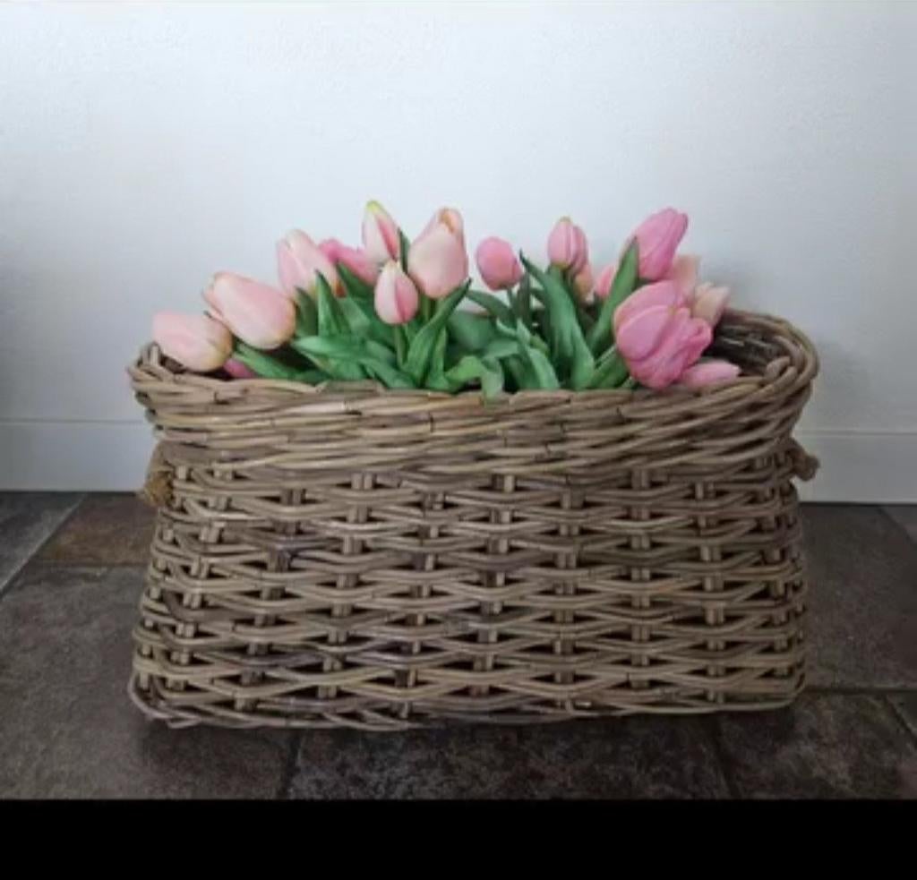 Vensterbankmand rotan, Huis en Inrichting, Woonaccessoires | Schalen en Manden, Ophalen of Verzenden, Nieuw, Rond, Riet