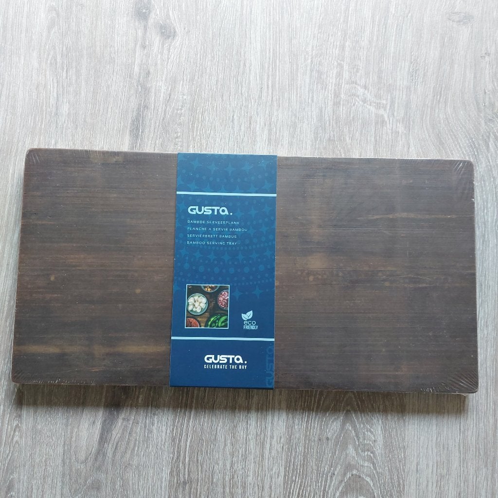 Gusta serveerplank snijplank bamboehout 45 cm x 23 cm x 2 cm, Snij-/serveerplank, Nieuw, Gusta, Ophalen of Verzenden