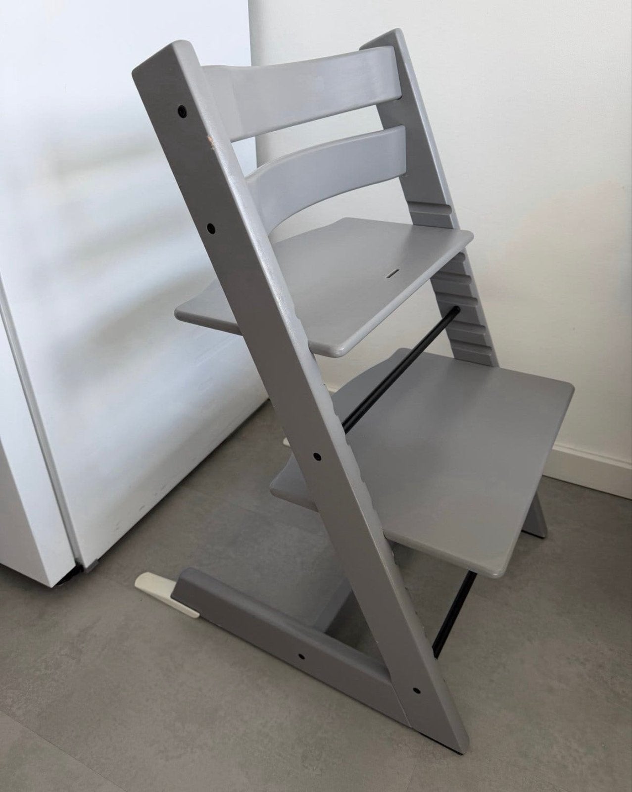 Stokke Tripp Trapp grijs, Ophalen, Gebruikt, Meegroeistoel, Aanschuifbaar