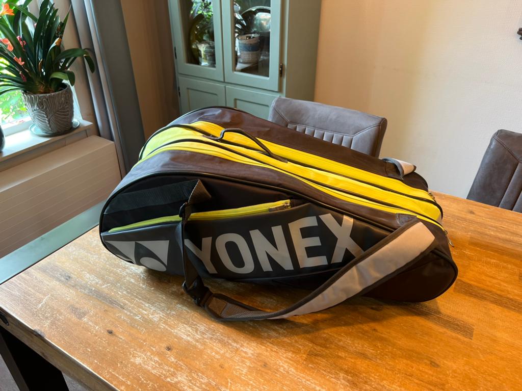 Yonex Tennis/Badminton Tas - Zwart/Geel, Ophalen, Zo goed als nieuw, Tas