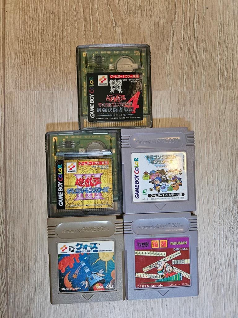 5 Japanse Game Boy / Game Boy Color spellen (o.a. Yu Gi Oh), Gebruikt, 1 speler, Ophalen of Verzenden, Role Playing Game (Rpg)