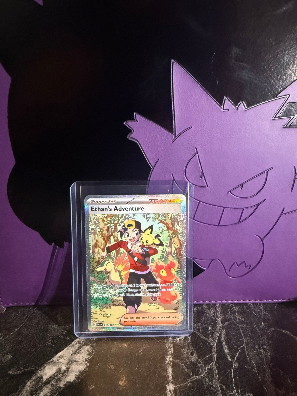 Pokémon TCG: Ethan's Adventure Trainer Kaart Destined Rivals, Ophalen of Verzenden, Zo goed als nieuw, Losse kaart
