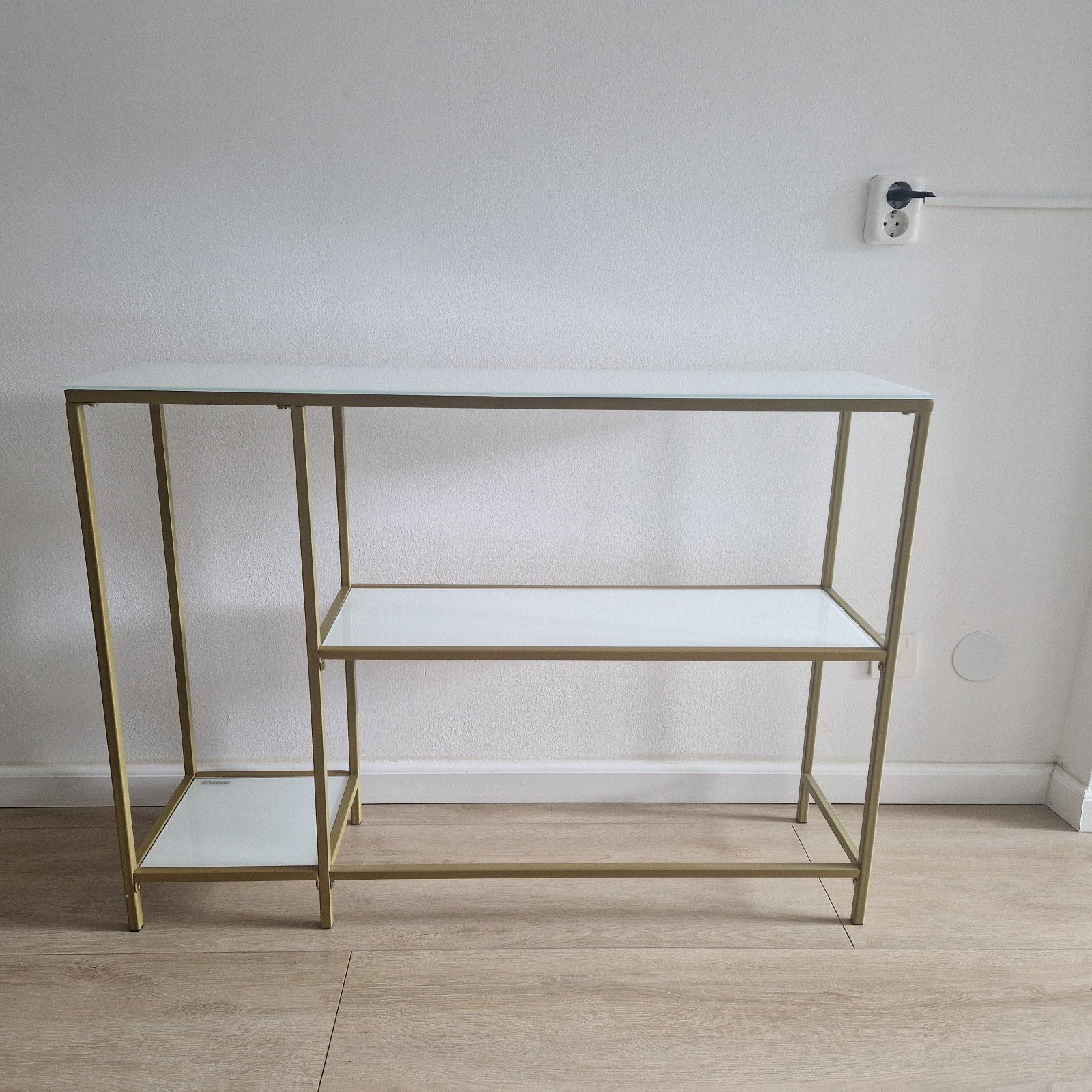 sidetable, Huis en Inrichting, Tafels | Sidetables, Ophalen, 100 tot 150 cm, Glas, 25 tot 50 cm