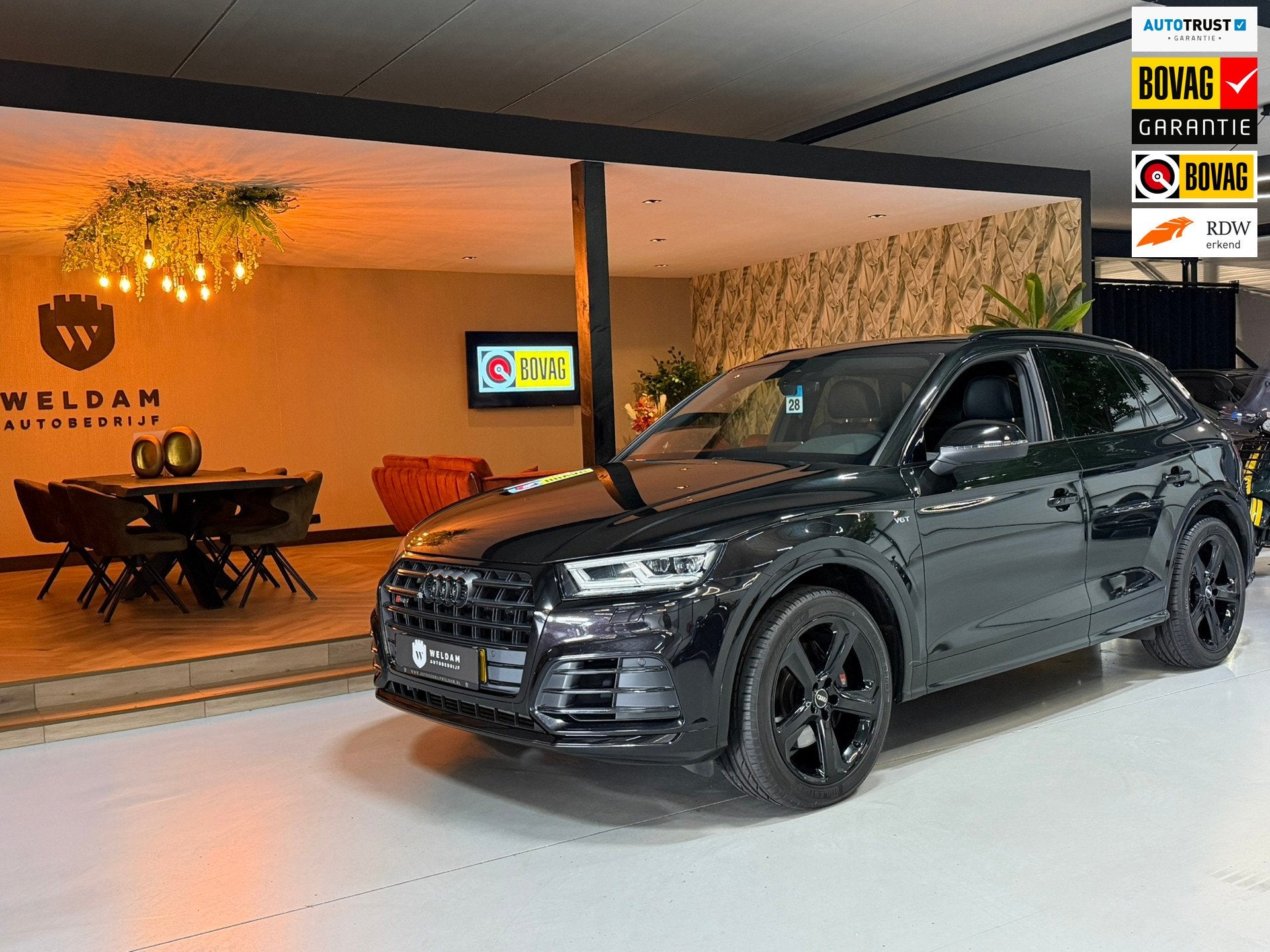 Audi Q5 3.0 TFSI SQ5 Quattro Black Edition|354pk|V6|Carplay|, Auto's, Automaat, Gebruikt, 2995 cc, Zwart
