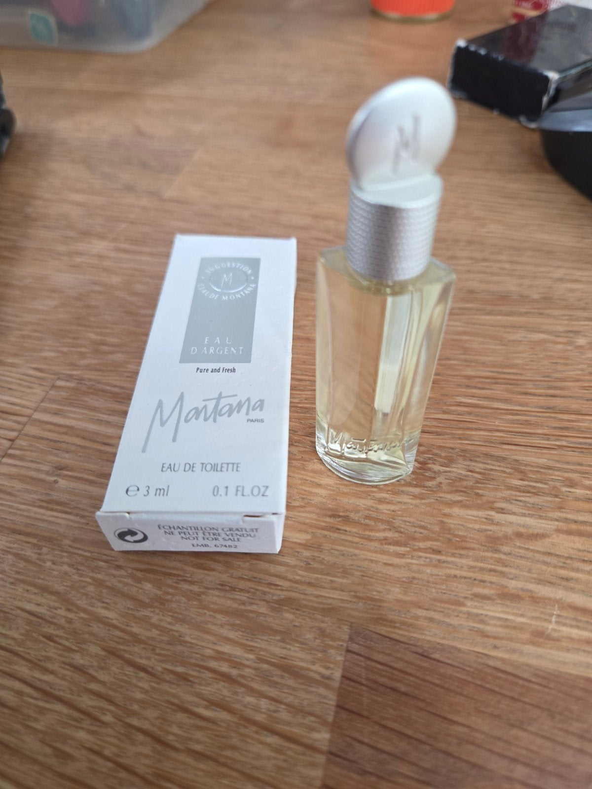 vintttt Montana Eau d'Argent Eau de Toilette 3ml - Pure and, Ophalen of Verzenden, Nieuw