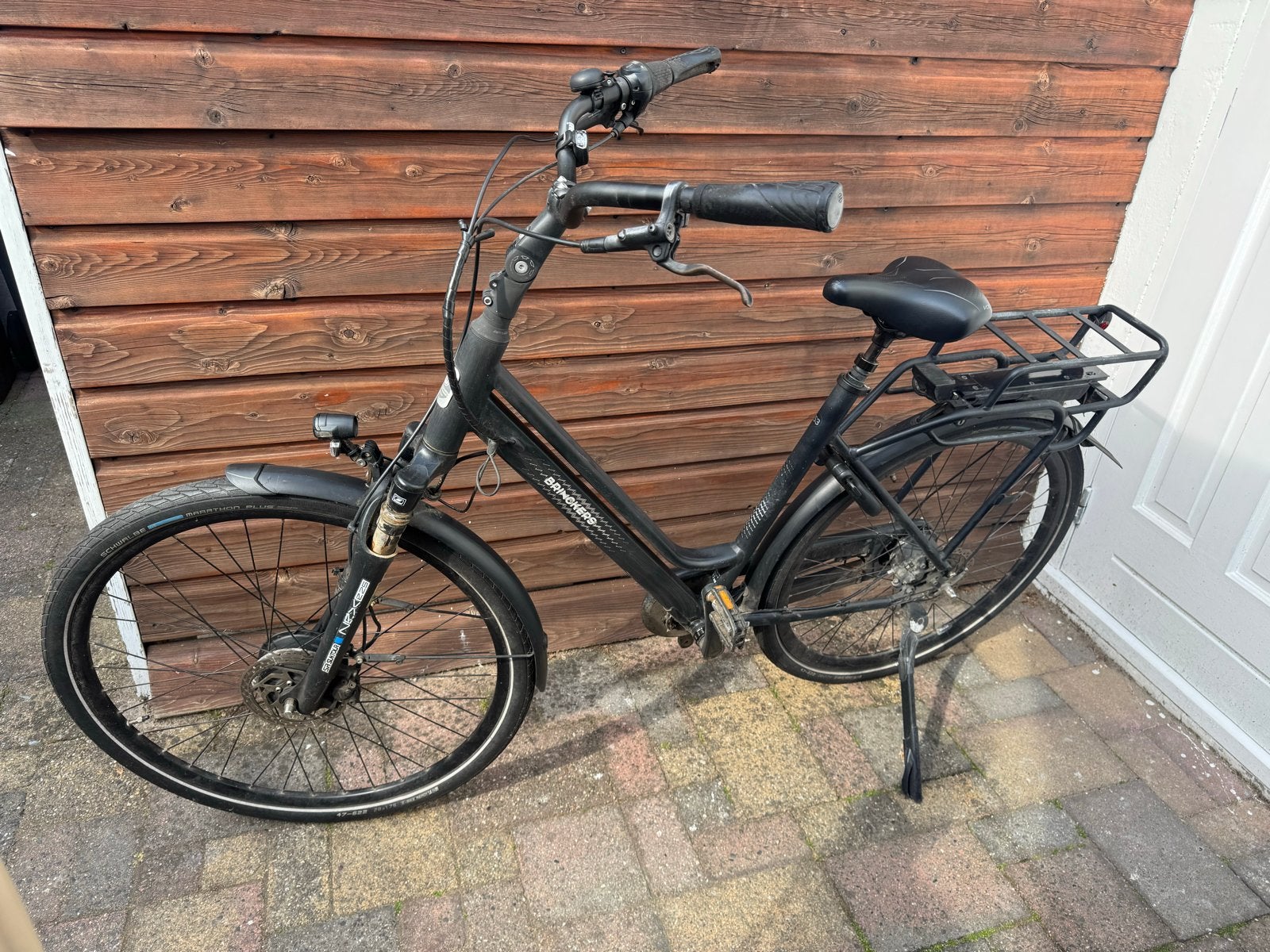 Zwarte fiets Brinckers, Fietsen en Brommers, Fietsen | Dames | Damesfietsen, Velgrem, Versnellingen, Ophalen, Overige merken