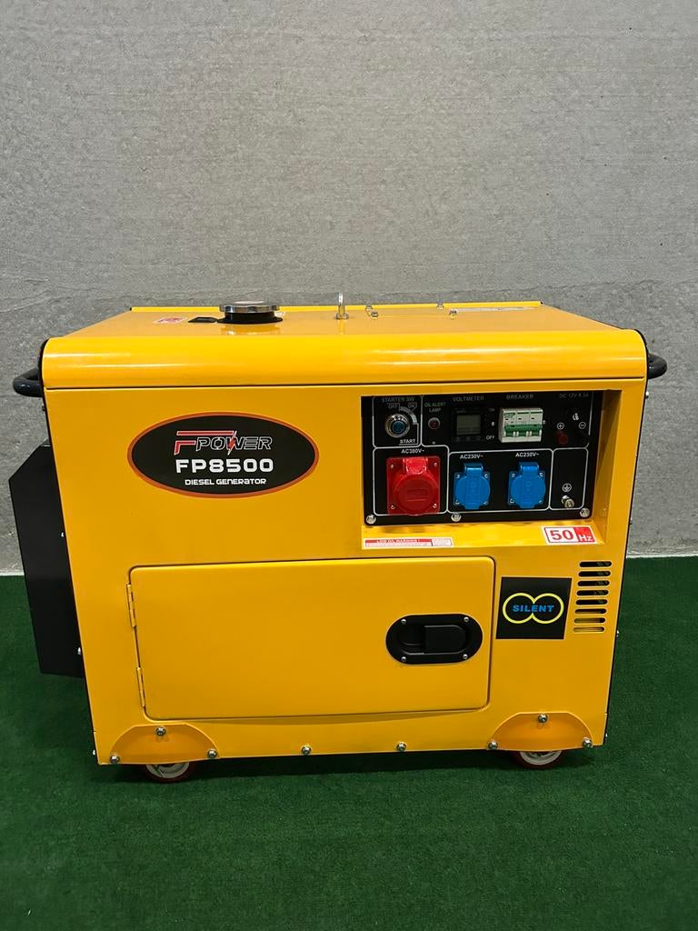 Nieuwe F-power 6.5KW dieselaggregaten met elektrische start, Doe-het-zelf en Verbouw, Ophalen, F power, F power, Dieselolie