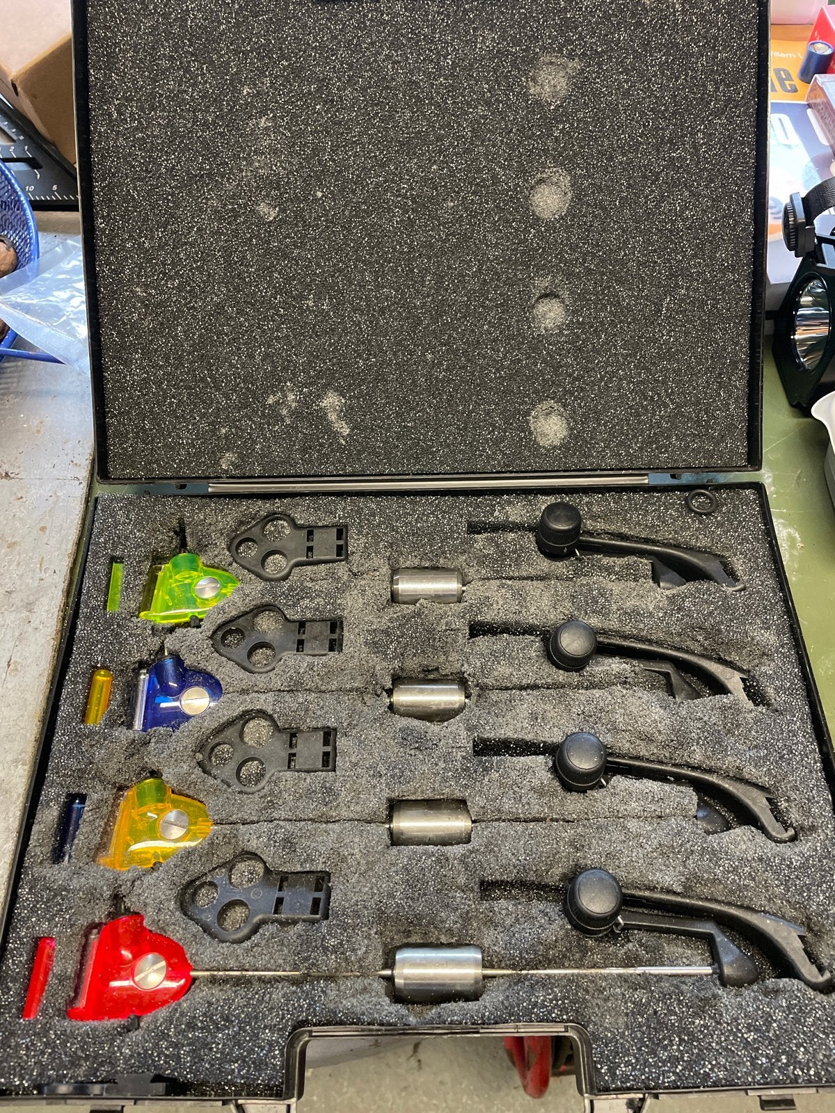 Fox Euro Swinger Set (4 stuks) - Z.G.A.N. in koffer, Watersport en Boten, Ophalen of Verzenden, Zo goed als nieuw, Overige typen