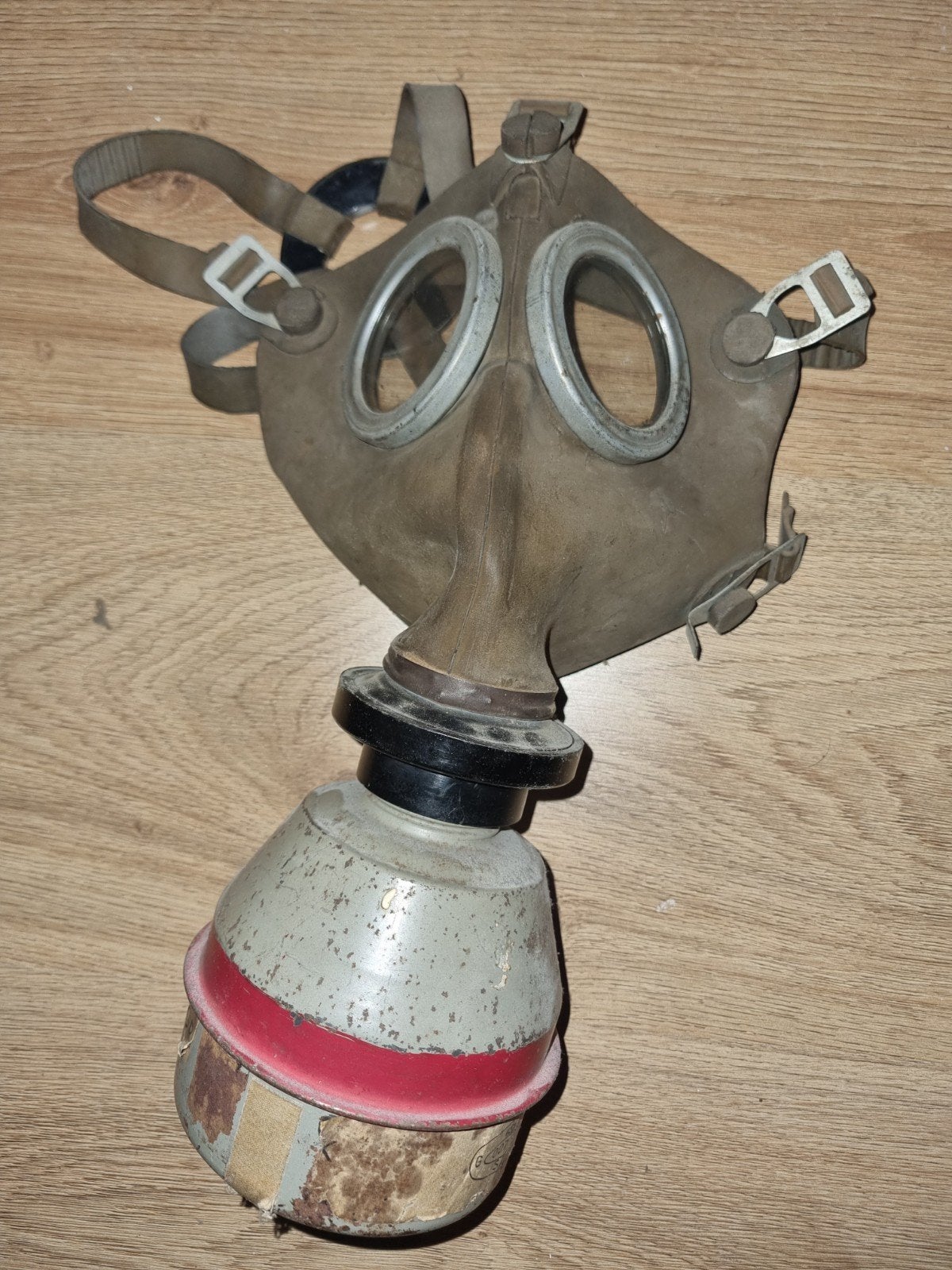NL gasmasker uit 1938, in mooie conditie., Ophalen of Verzenden, Nederland